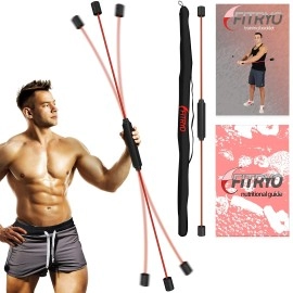 Fitryo Flex Body Bar for Physical Therapy - Shoulder Tube for Baseball & Exercise Stick - Mobility Training Stick for Home Workout