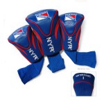 Team Golf NHL New York Rangers Contour Golf Club Headcovers (3 Count), Numbered 1, 3, & X, Fits Oversized Drivers, Utility, Rescue & Fairway Clubs, Velour lined for Extra Club Protection