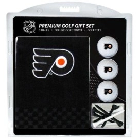 Team Golf NHL Philadelphia Flyers Gift Set Embroidered Golf Towel, 3 Golf Balls, and 14 Golf Tees 2-3/4