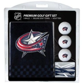 Team Golf NHL Columbus Blue Jackets Gift Set Embroidered Golf Towel, 3 Golf Balls, and 14 Golf Tees 2-3/4