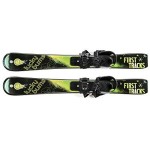 Lucky Bums Kids Beginner Snow Skis, Green, 70 Cm