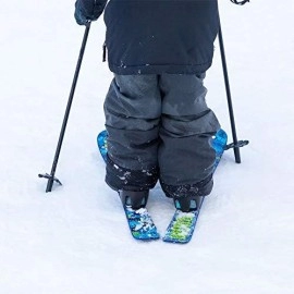 Lucky Bums Kids Beginner Snow Skis, Green, 70 Cm