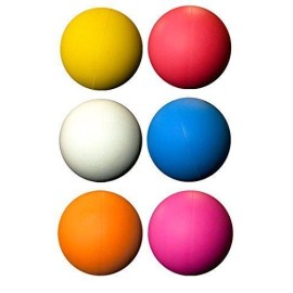 LBS Lacrosse Ball Set - 6 Assorted Color Balls