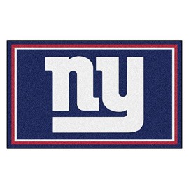 Fanmats - 6594 Nfl New York Giants Nylon Face 4X6 Plush Rug