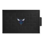 FANMATS 11403 Charlotte Hornets Heavy Duty Vinyl Medallion Outdoor Door Mat - 19.5in. x 31in.