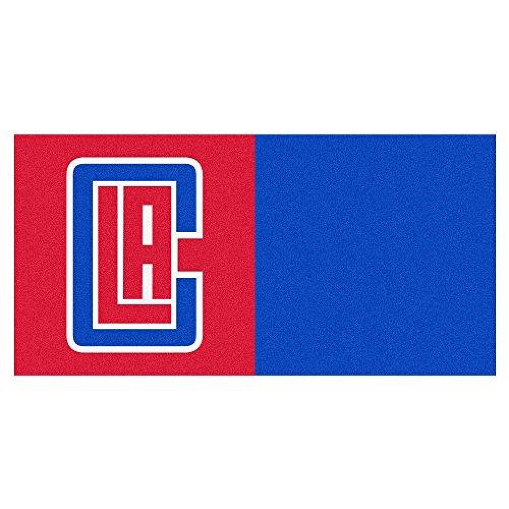 Fanmats 9296 Nba Los Angeles Clippers Nylon Face Team Carpet Tiles