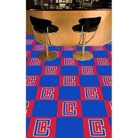 Fanmats 9296 Nba Los Angeles Clippers Nylon Face Team Carpet Tiles