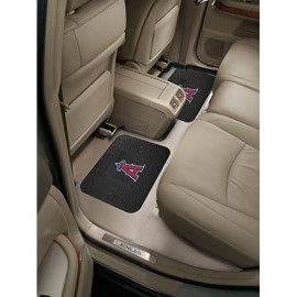 Fanmats 12324 Mlb Los Angeles Angels Rear Second Row Vinyl Heavy Duty Utility Mat, (Pack Of 2)