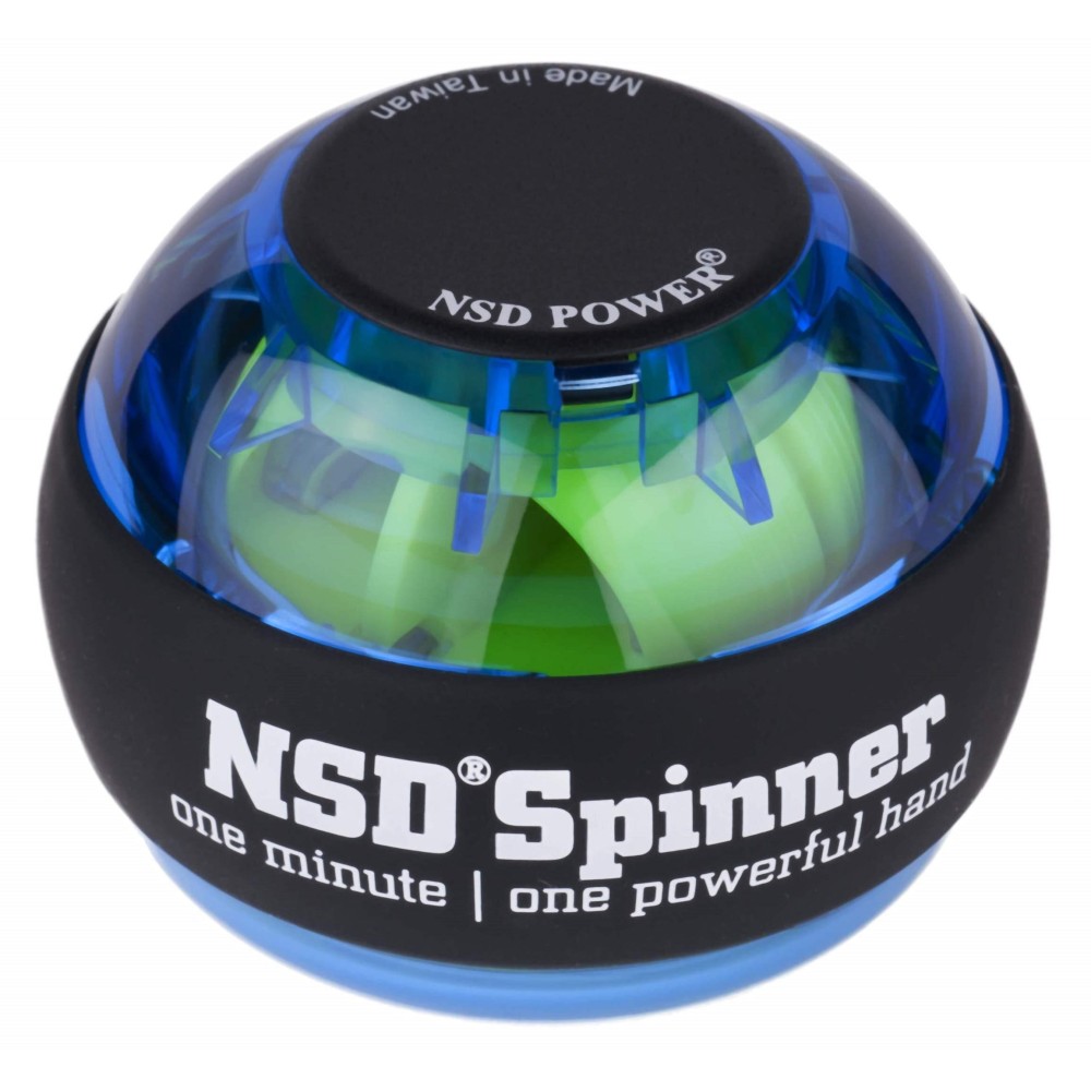 Nsd Essential Spinner Gyro Hand Grip Strengthener Wrist Forearm Exerciser, Blue, Model Number: Pb-688 Blue