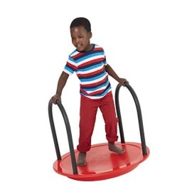 Gonge Round Seesaw, Red, 29.92 X 29.92 X 5.51/23.6