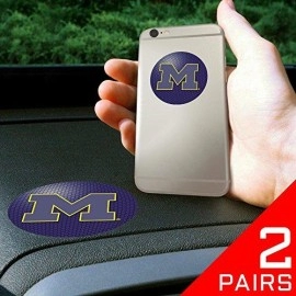 Get A Grip 13058 University Of Michigan Wolverines Polymer Anti-Slip Phone Grip - 2 Pair