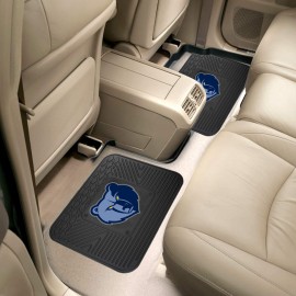 FANMATS 12376 NBA Memphis Grizzlies Back Row Utility Car Mats - 2 Piece Set, 14in. x 17in., All Weather Protection, Universal Fit, Deep Resevoir Design, Molded Team Logo