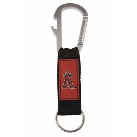 Mlb Los Angeles Angels Of Anaheim C Carabineer Keychain Red One Size