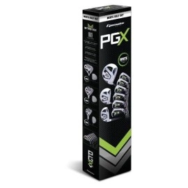 Pinemeadow Mens Pgx Golf Set-Driver, 3 Wood, Hybrid, 5-Pw Irons (Right Handed, Regular Flex)