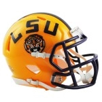Riddell NCAA Louisiana State Tigers Speed Mini Helmet LSU Tigers, 7.5" x 6.5"
