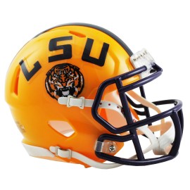 Riddell NCAA Louisiana State Tigers Speed Mini Helmet LSU Tigers, 7.5" x 6.5"