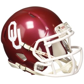 Riddell NCAA Oklahoma Sooners Speed Mini Helmet, 7.5" x 6.5"