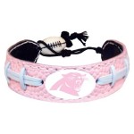 NFL Carolina Panthers Pink Football Bracelet