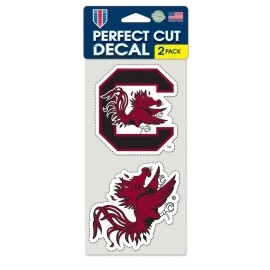 WinCraft NCAA University of South Carolina Perfect Cut Decal (Set of 2), 4