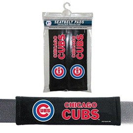 MLB Chicago Cubs Seat Belt Pad (Pack of 2), One Size,