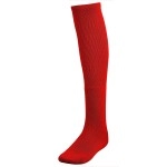Vizari League Sports Soccer Tube Socks for Sport- Red| Compression Tube Field Hockey Socks with Ergonomic Cushioning and Support | Soccer Socks | Long Socks | Perfect For Football