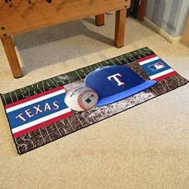 Fanmats 11094 Mlb Texas Rangers Nylon Baseball Runner