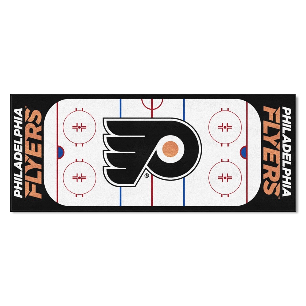 FANMATS - 10488 NHL Philadelphia Flyers Nylon Face Football Field Runner 30