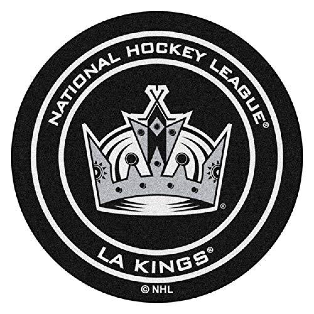 Fanmats 10649 Nhl Los Angeles Kings Nylon Hockey Puck Rug