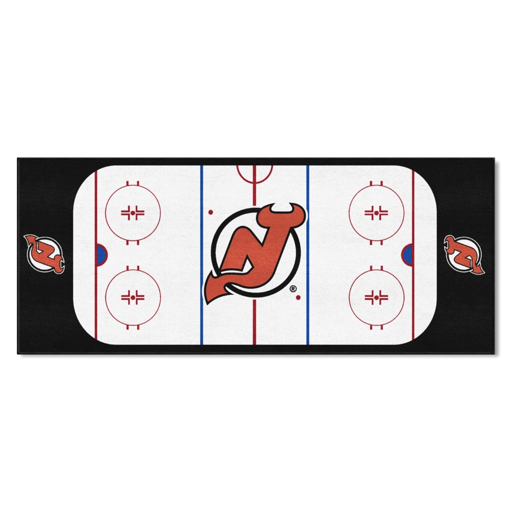 FANMATS 10420 New Jersey Devils Rink Runner - 30in. x 72in.