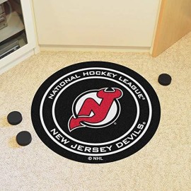 Nhl - New Jersey Devils Hockey Puck Rug - 27In. Diameter