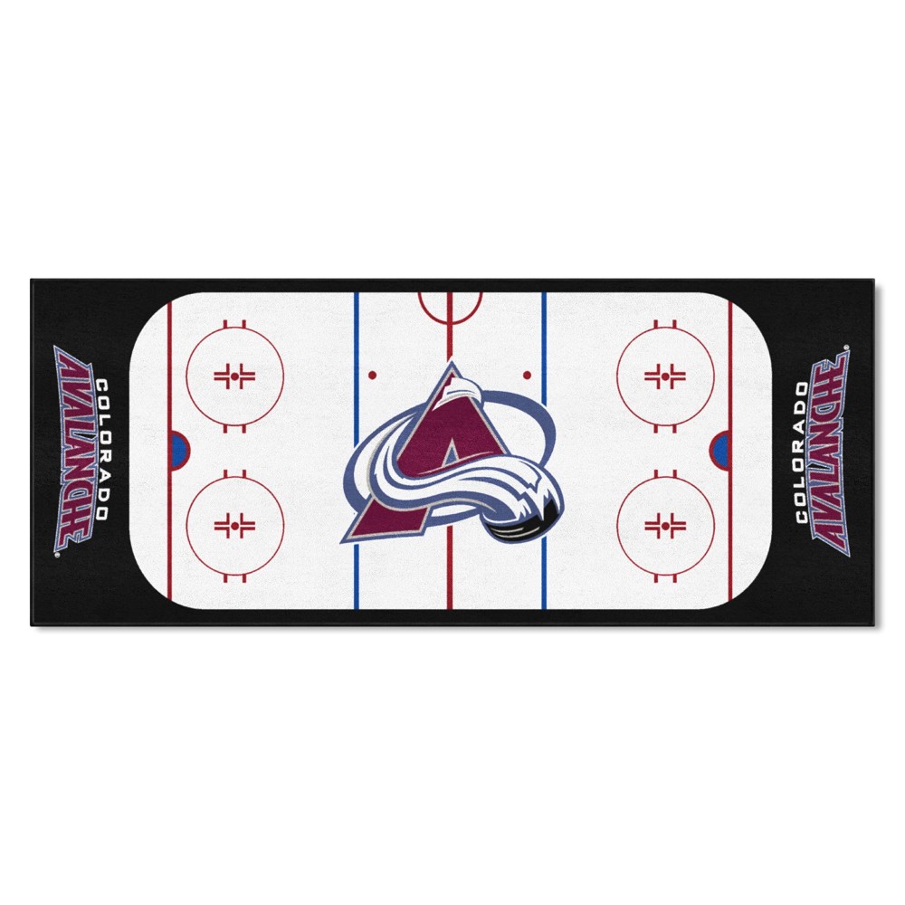 FANMATS 10620 Colorado Avalanche Rink Runner - 30in. x 72in.