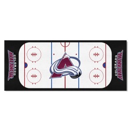 FANMATS 10620 Colorado Avalanche Rink Runner - 30in. x 72in.