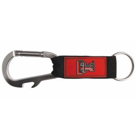 Ncaa Texas Tech Raiders Carabineer Keytag Red One Size