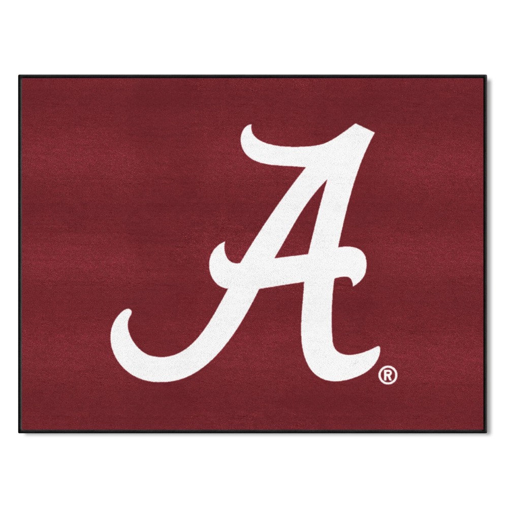 Fanmats 8302 Alabama Crimson Tide All-Star Rug - 34 In. X 42.5 In. Sports Fan Area Rug Home Decor Rug And Tailgating Mat