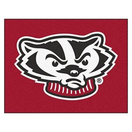 Fanmats Ncaa University Of Wisconsin Badgers Nylon Face All-Star Rug , 34X45