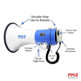 Pyle - Pro 50 Watts Megaphone W/Siren (PMP50)