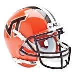 Ncaa Virginia Tech Hokies Collectible Alt 4 Mini Helmet, Orange