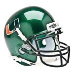 Schutt Ncaa Miami Hurricanes Mini Authentic Xp Football Helmet, Alt 1