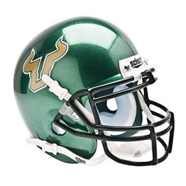 Schutt Ncaa South Florida Bulls Mini Authentic Xp Football Helmet, Green Alt. 1