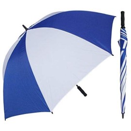 Rainstoppers 68-Inch Oversize Windproof Golf Umbrella (Royal And White)