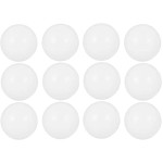 Pack Of 12 Plain White Unbranded Table Tennis Balls By K-Direct