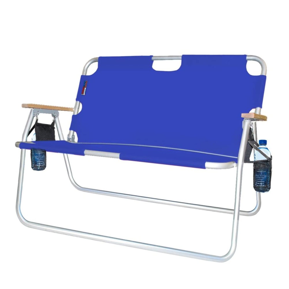 Algoma 771725 Tailgater 2-Person Royal Blue Folding Chair