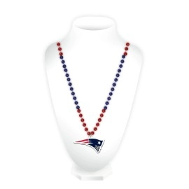 NFL New England Patriots Team Logo Mardi Gras Style Beads