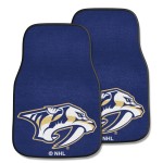 FANMATS NHL Nashville Predators Nylon Face 2-pc Carpet Car Mat Set, 18