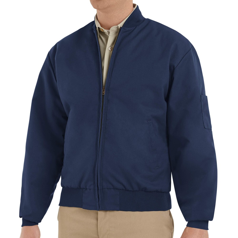 Red Kap Mens Red Kap Mens Solid Team Jacket Work Utility Outerwear, Navy, 3X-Large Tall Us