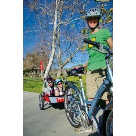 Allen Sports Deluxe Steel 2-Child Bicycle Trailer, Model AST2