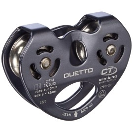 Climbing Technology Duet Double Pulley, Grey