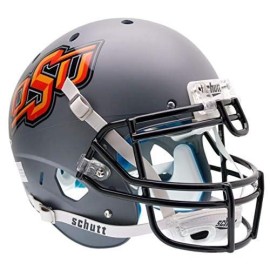 Schutt Ncaa Oklahoma State Cowboys Replica Xp Football Helmet, Gray Alt. 1