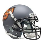 Ncaa Oklahoma State Cowboys Authentic Xp Football Helmet, Matte/Grey