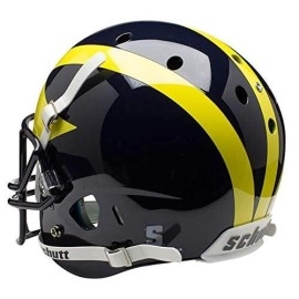 Schutt Ncaa Michigan Wolverines Replica Xp Football Helmet, Classic